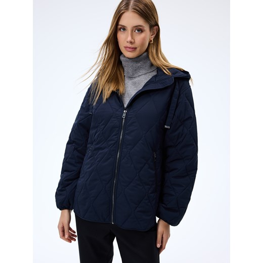 Mohito - Kurtka z kapturem - granatowy Mohito 34 Mohito