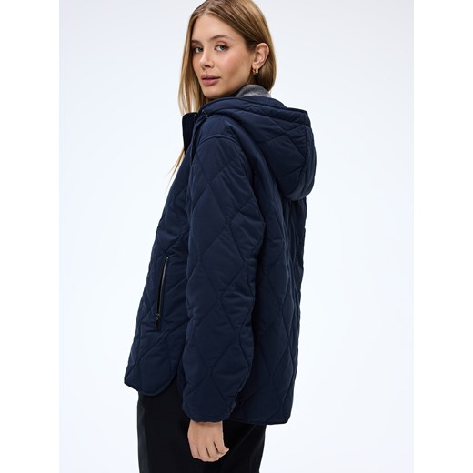 Mohito - Kurtka z kapturem - granatowy Mohito 36 Mohito