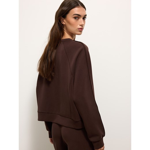 Mohito - Brązowa bluza z modalem - brązowy Mohito L Mohito