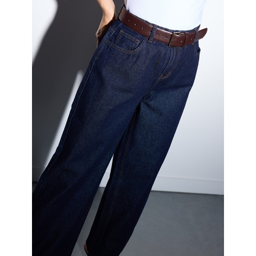 Mohito - Jeansy baggy - granatowy Mohito 38 Mohito