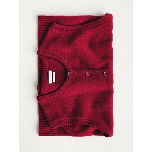 Reserved - Wełniana kamizelka - burgundowy ze sklepu Reserved w kategorii Kamizelki męskie - zdjęcie 186434180