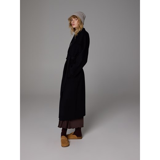 Reserved - Wełniana czapka z dodatkiem kaszmiru - jasnoszary ze sklepu Reserved w kategorii Czapki zimowe damskie - zdjęcie 186434494