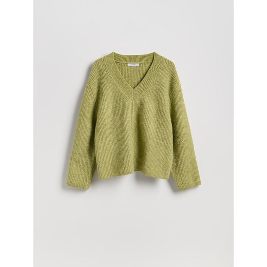 Reserved - Sweter oversize - zielony Reserved XS Reserved