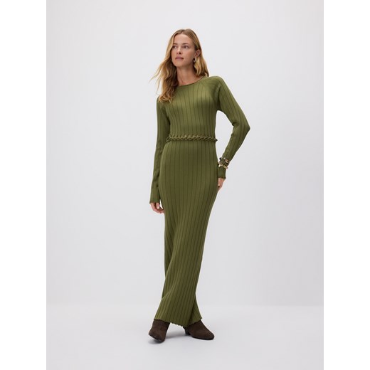 Reserved - Zamszowe botki kowbojki - ciemnobrązowy ze sklepu Reserved w kategorii Botki - zdjęcie 186434734