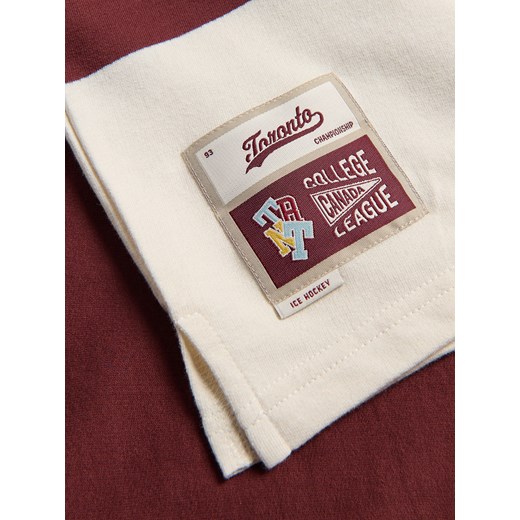 Reserved - Longsleeve polo - ciemnobrązowy Reserved 170 (13-14 lat) Reserved