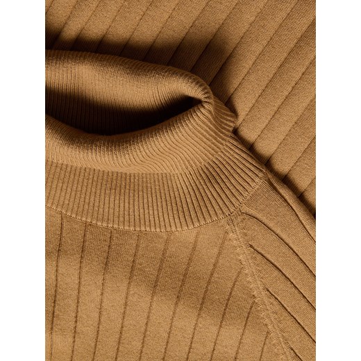 Reserved - Golf w prążek - brązowy Reserved M Reserved