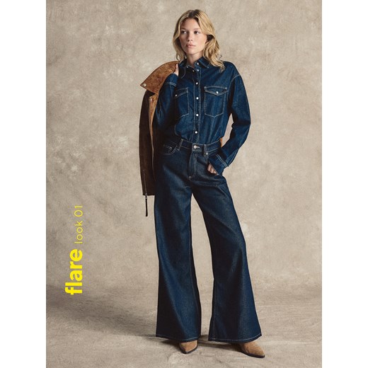 Reserved - Jeansy flare - granatowy ze sklepu Reserved w kategorii Jeansy damskie - zdjęcie 186435810