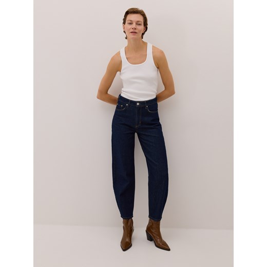 Reserved - Jeansy barrel leg - indigo jeans Reserved 38 Reserved