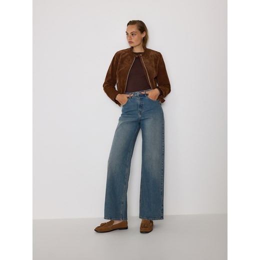 Reserved - Jeansy wide leg - niebieski ze sklepu Reserved w kategorii Jeansy damskie - zdjęcie 186436121
