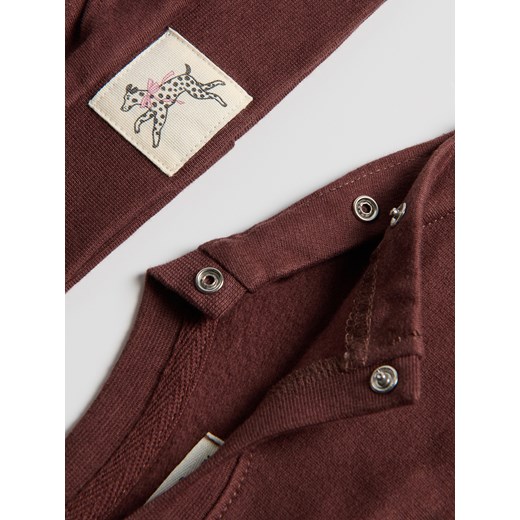 Reserved - Bawełniane body z czapką - brązowy Reserved 68 (3-6 m.) Reserved