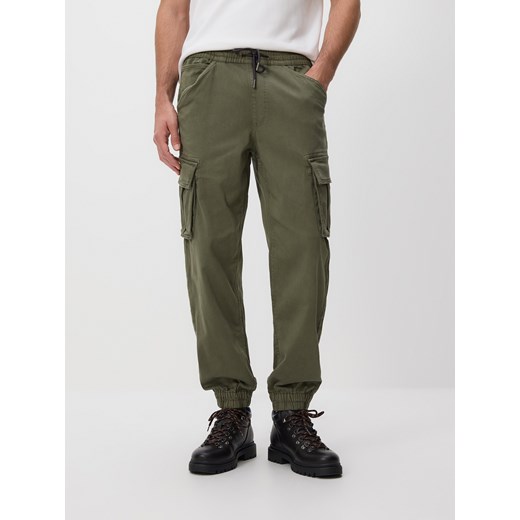 Reserved - Jeansy cargo jogger - zielony ze sklepu Reserved w kategorii Jeansy męskie - zdjęcie 186436974