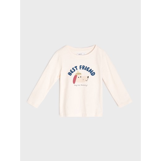 Sinsay - Koszulki z długimi rękawami 2 pack - kremowy Sinsay 92 (1 Sinsay