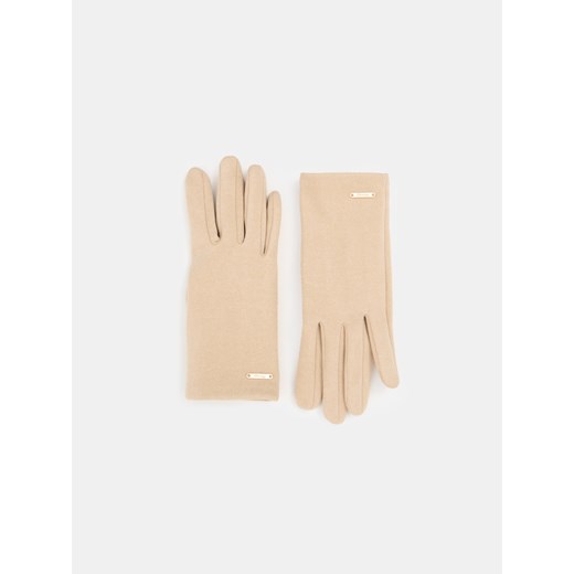 Sinsay - Rękawiczki - beżowy Sinsay M/L Sinsay