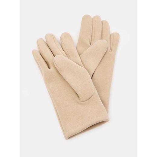 Sinsay - Rękawiczki - beżowy Sinsay M/L Sinsay