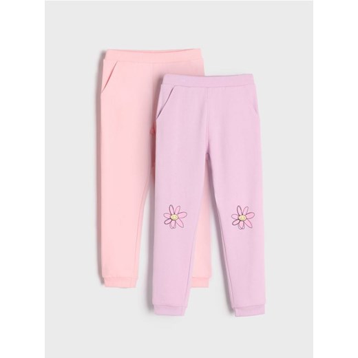 Sinsay - Spodnie dresowe 2 pack - wielobarwny - id: 118CI-MLC - marki Sinsay - 186437901 Sinsay - Spodnie dresowe 2 pack - wielobarwny ze sklepu Sinsay w kategorii Spodnie dziewczęce - zdjęcie 186437901