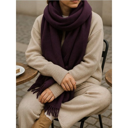 Sinsay - Chusta - bordowy - id: 215GB-83X - marki Sinsay - 186437922 Sinsay - Chusta - bordowy ze sklepu Sinsay w kategorii Szaliki i chusty damskie - zdjęcie 186437922