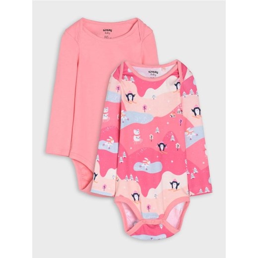 Sinsay - Body 2 pack - wielobarwny - id: 525BA-MLC - marki Sinsay - 186437972 Sinsay - Body 2 pack - wielobarwny ze sklepu Sinsay w kategorii Odzież dla niemowląt - zdjęcie 186437972