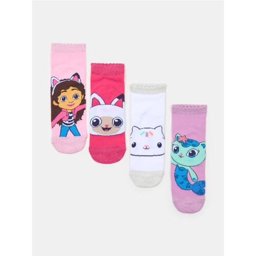 Sinsay - Skarpetki 4 pack Gabby's Dollhouse - wielobarwny ze sklepu Sinsay w kategorii Skarpetki dziecięce - zdjęcie 186437981