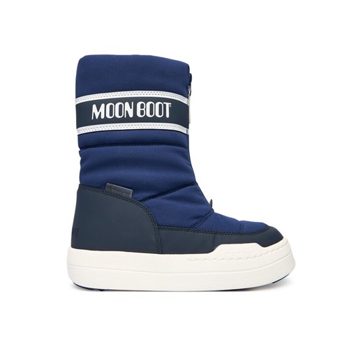 Śniegowce Moon Boot Jr Park Zip High Wp 80D3440080 D Granatowy ze sklepu eobuwie.pl w kategorii Buty zimowe dziecięce - zdjęcie 186438074