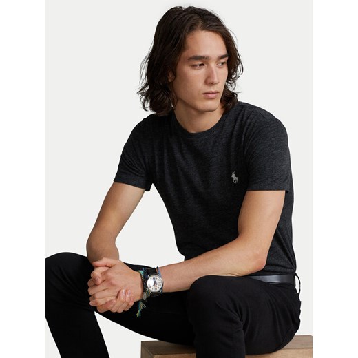 Polo Ralph Lauren T-Shirt Classics 710671438164 Czarny Slim Fit ze sklepu MODIVO w kategorii T-shirty męskie - zdjęcie 186438461