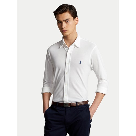 Polo Ralph Lauren Koszula 710654408003 Biały Regular Fit ze sklepu MODIVO w kategorii Koszule męskie - zdjęcie 186438470