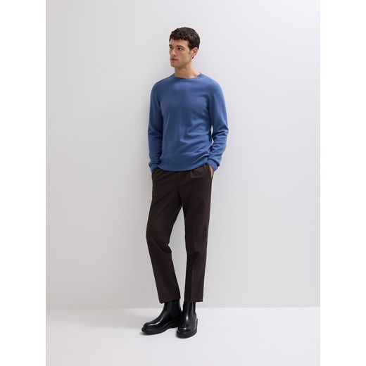 Reserved - Sweter z wełny merino - granatowy ze sklepu Reserved w kategorii Swetry męskie - zdjęcie 186439554