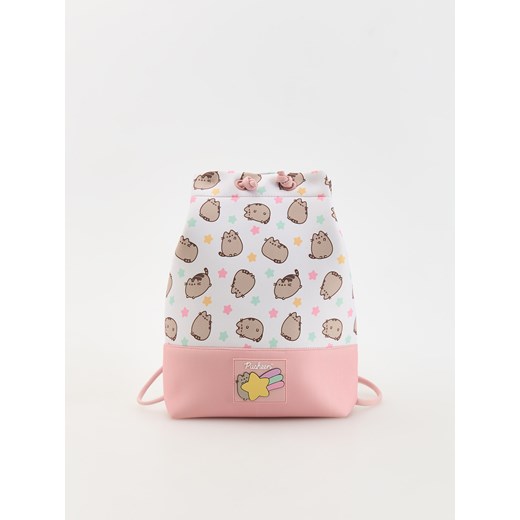 Reserved - Torebka typu worek Pusheen - brudny róż Reserved ONE SIZE okazja Reserved
