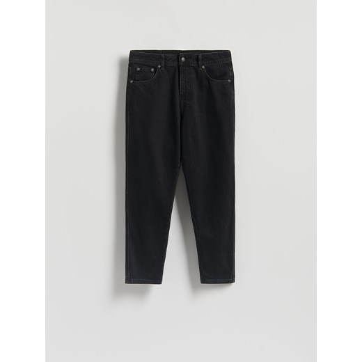 Reserved - Jeansy carrot fit - czarny ze sklepu Reserved w kategorii Jeansy męskie - zdjęcie 186440340