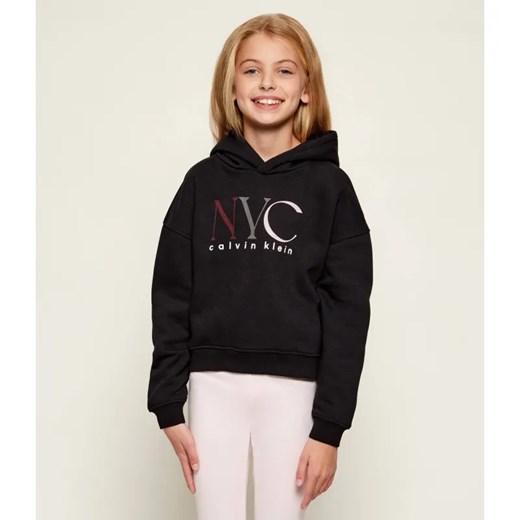 Calvin Klein Jeans Bluza NYC GRAPHIC | Regular Fit ze sklepu Gomez Fashion Store w kategorii Bluzy dziewczęce - zdjęcie 186441282