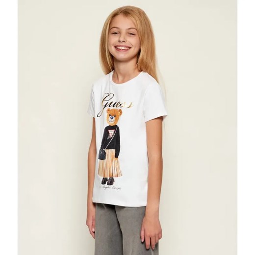 Guess T-shirt | Regular Fit ze sklepu Gomez Fashion Store w kategorii Bluzki dziewczęce - zdjęcie 186441314