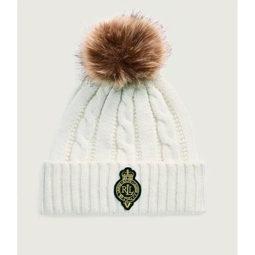 LAUREN RALPH LAUREN Czapka Crest-Patch | z dodatkiem wełny ze sklepu Gomez Fashion Store w kategorii Czapki zimowe damskie - zdjęcie 186441422