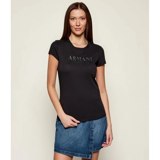 Armani Exchange T-shirt | Slim Fit ze sklepu Gomez Fashion Store w kategorii Bluzki damskie - zdjęcie 186441511