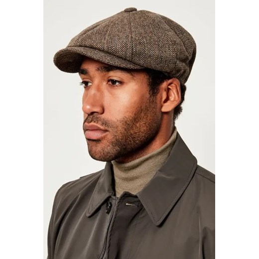 Barbour Kaszkiet FyneTweed Baker Boy | z dodatkiem wełny Barbour M Gomez Fashion Store
