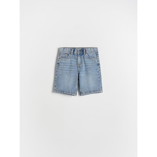 Reserved - Jeansowe szorty - niebieski ze sklepu Reserved w kategorii Spodenki chłopięce - zdjęcie 186443242