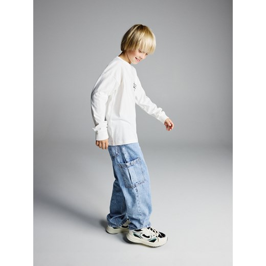 Reserved - Longsleeve Brawl Stars - złamana biel ze sklepu Reserved w kategorii T-shirty chłopięce - zdjęcie 186443874