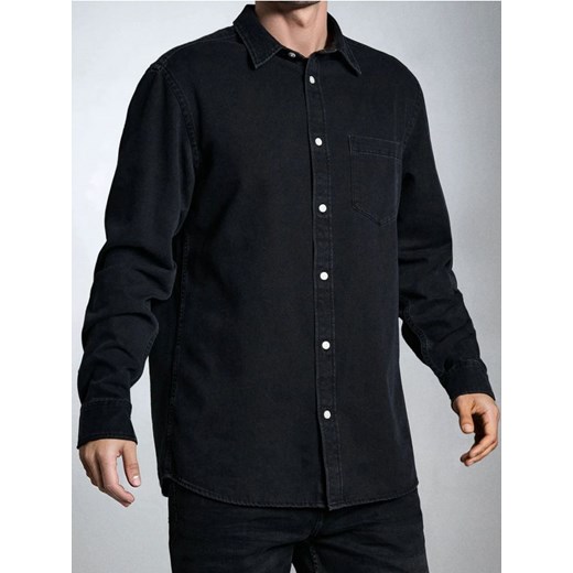 Sinsay - Koszula z długim rękawem - szary ze sklepu Sinsay w kategorii Koszule męskie - zdjęcie 186447154