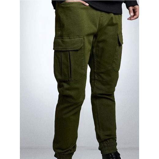 Sinsay - Jeansy regular jogger cargo - zielony - id: 452FB-79X - marki Sinsay - 186447262 Sinsay - Jeansy regular jogger cargo - zielony ze sklepu Sinsay w kategorii Spodnie męskie - zdjęcie 186447262