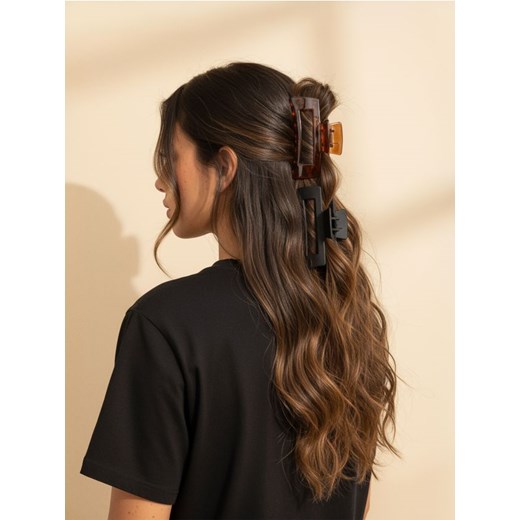 Sinsay - Klamra do włosów 2 pack - wielobarwny ze sklepu Sinsay w kategorii Spinki - zdjęcie 186447293