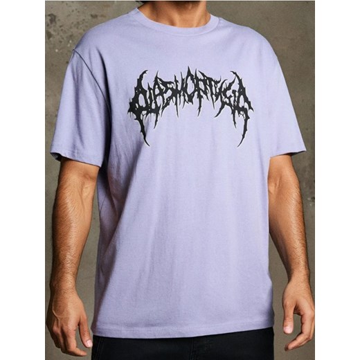 Sinsay - Bawełniana koszulka z nadrukiem - fioletowy ze sklepu Sinsay w kategorii T-shirty męskie - zdjęcie 186447301