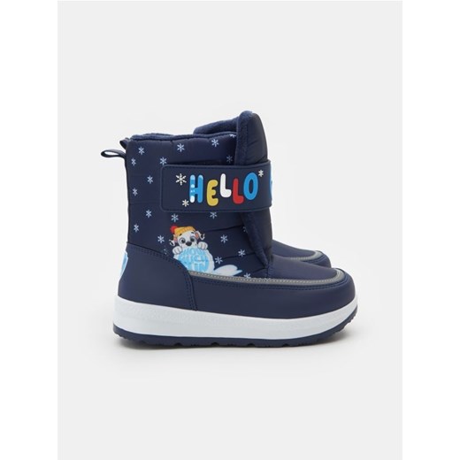 Sinsay - Śniegowce ocieplane PAW Patrol - granatowy - id: 612GE-59X - marki Sinsay - 186447320 Sinsay - Śniegowce ocieplane PAW Patrol - granatowy ze sklepu Sinsay w kategorii Buty zimowe dziecięce - zdjęcie 186447320