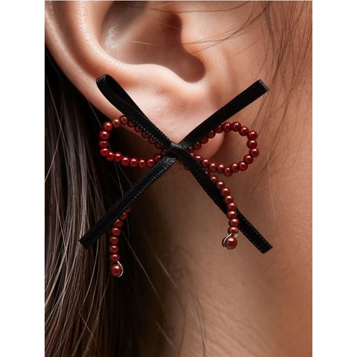 Sinsay - Kolczyki z koralikami w kształcie kokardy - wielobarwny ze sklepu Sinsay w kategorii Kolczyki - zdjęcie 186447334