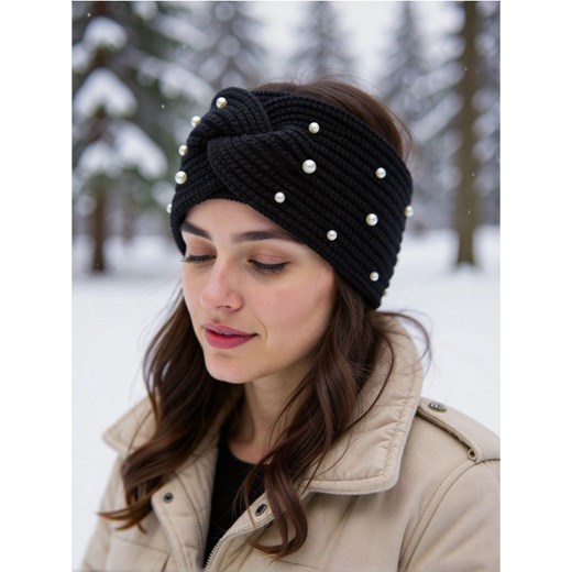 Sinsay - Prążkowana opaska na głowę - czarny - id: 741FG-99X - marki Sinsay - 186447361 Sinsay - Prążkowana opaska na głowę - czarny ze sklepu Sinsay w kategorii Opaski damskie - zdjęcie 186447361