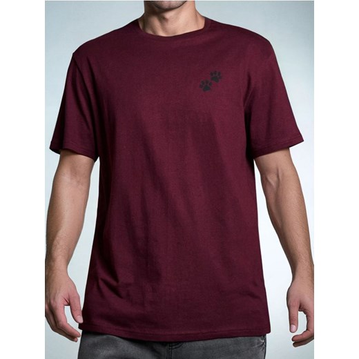 Sinsay - Koszulka - bordowy ze sklepu Sinsay w kategorii T-shirty męskie - zdjęcie 186447393