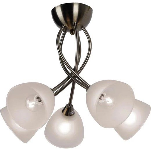 Żyrandol pięcioramienny patyna D7-P20 ze sklepu Edinos.pl w kategorii Lampy wiszące - zdjęcie 186447483