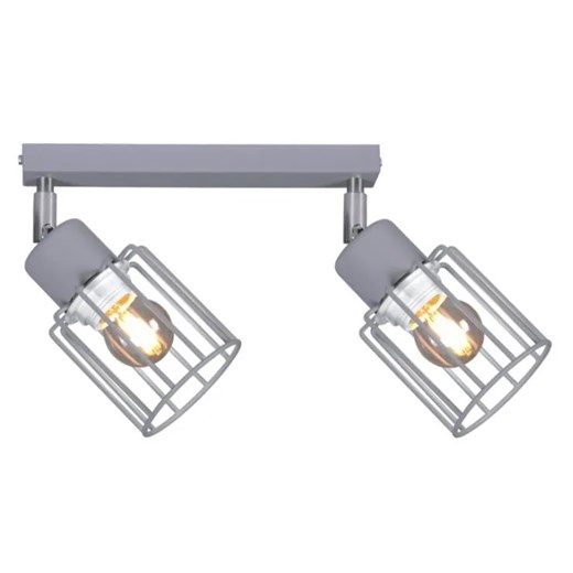 Szara lampa sufitowa druciana - S148-Syntio ze sklepu Edinos.pl w kategorii Lampy wiszące - zdjęcie 186447500