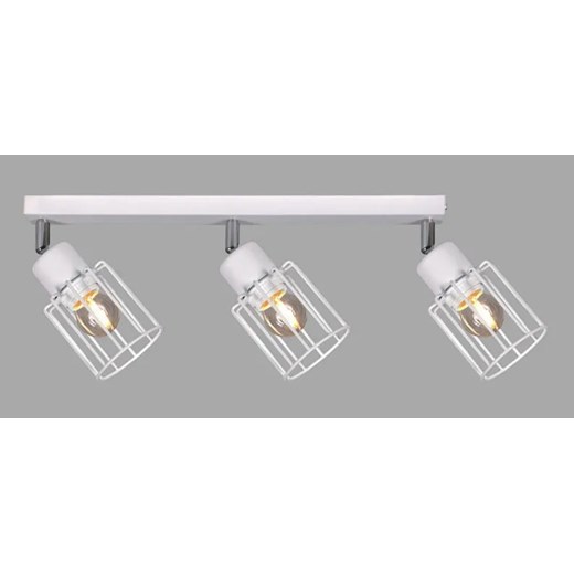 Biała 3-punktowa lampa sufitowa loft - S149-Syntio - id: 18411 - marki Lumes - 186447510 Biała 3-punktowa lampa sufitowa loft - S149-Syntio ze sklepu Edinos.pl w kategorii Lampy stołowe - zdjęcie 186447510