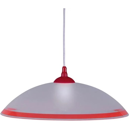 Biało-czerwona kuchenna lampa wisząca - S563-Toba ze sklepu Edinos.pl w kategorii Lampy wiszące - zdjęcie 186447640
