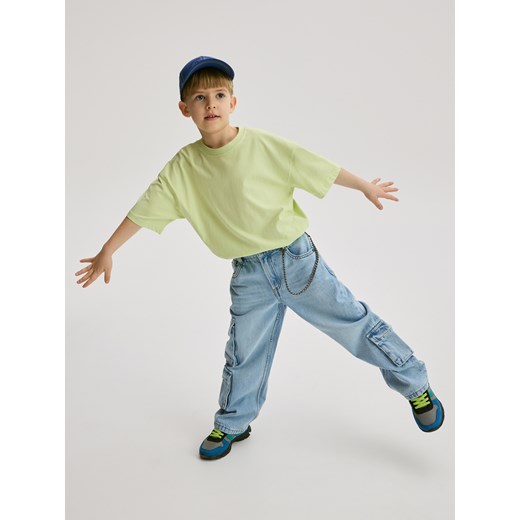 Reserved - Jeansy relaxed fit - niebieski ze sklepu Reserved w kategorii Spodnie chłopięce - zdjęcie 186448343