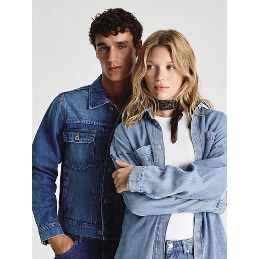 Reserved - Jeansowa koszula z lyocellem - niebieski ze sklepu Reserved w kategorii Koszule damskie - zdjęcie 186448383