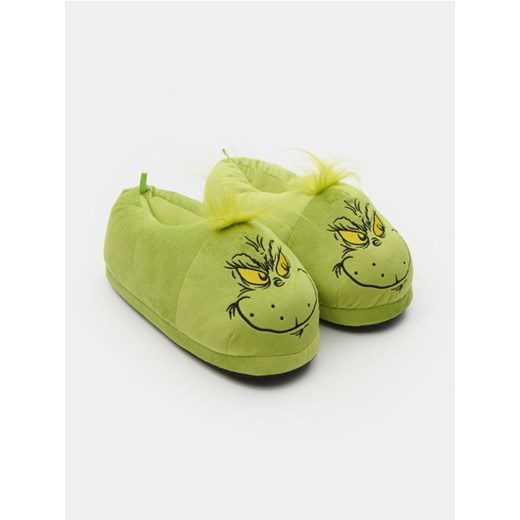 Sinsay - Kapcie z motywem świątecznym Grinch - zielony ze sklepu Sinsay w kategorii Kapcie męskie - zdjęcie 186448843